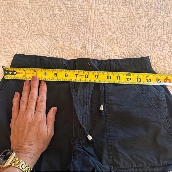 Gloria Vanderbilt Black High Waist Woman’s Shorts size 26 Waist Summer Cotton - Picture 5 of 9